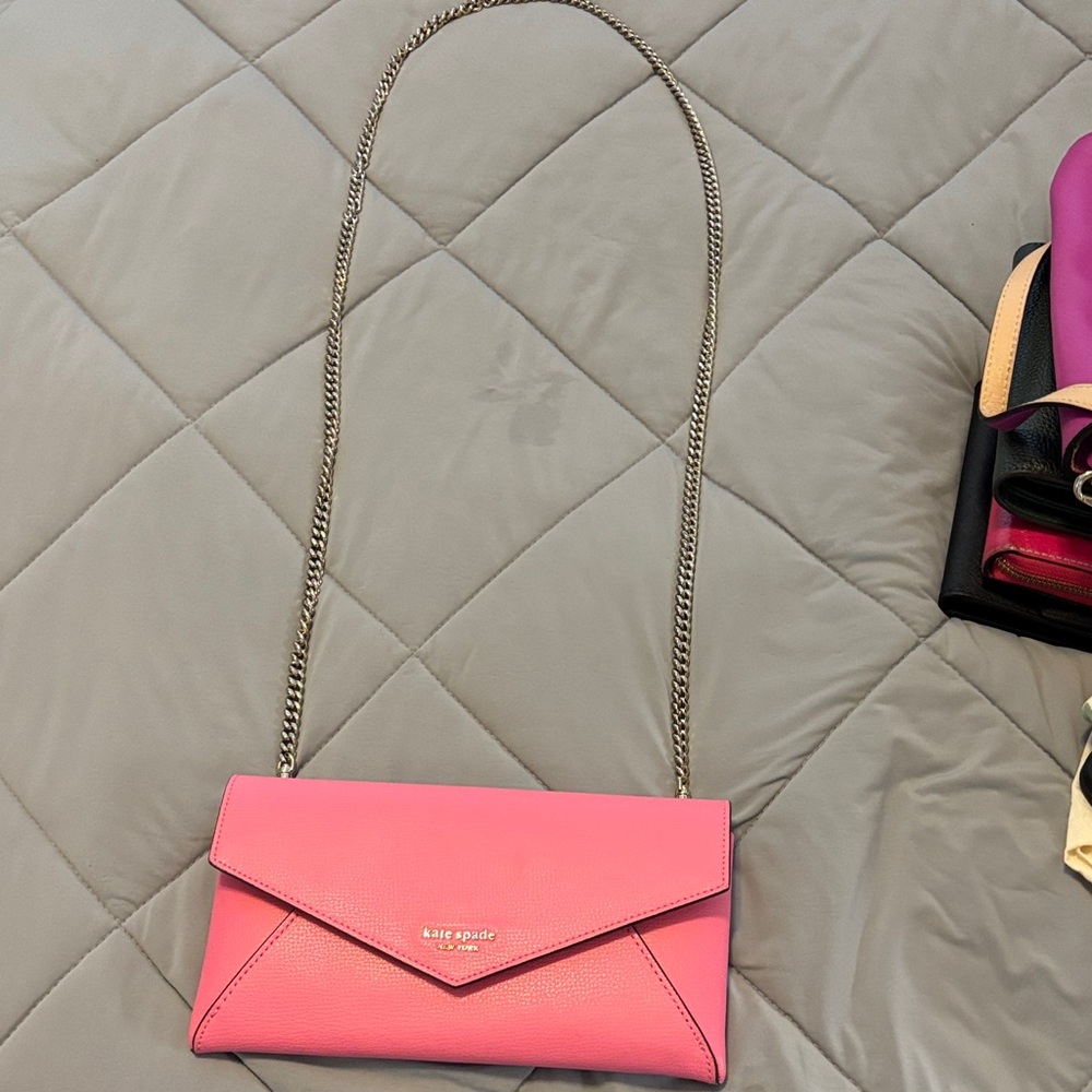 Kate Spade Vibrant Pink Envelope Clutch